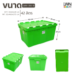 LWNLife 斜插塑料箱 规格 34.5x53x29 厘米 型号：355B - 图片 5