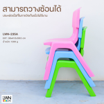 เก้าอี้เด็ก (รุ่น 235A) เก้าอี้พลาสติกมีพนักพิง - Image 5
