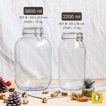 โหลแก้ว ฝากิ๊ฟล็อค ( ขนาด 2200 ml และ 3800 ml) - Image 8
