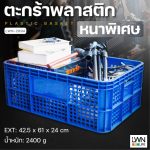 ลังพลาสติกโปร่ง รุ่น 289-A ใส่ผลไม้ ตะกร้าอุตสาหกรรม - Image 4