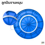 จานหมุน 80 ซม. และ 100 ซม. ใช้กับโต๊ะกลม - Image 6