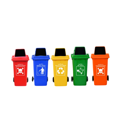 240L Trash Bin with Wheels & Custom Print