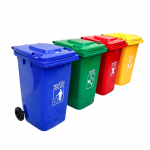 240L Trash Bin with Wheels & Custom Print