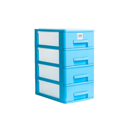 LWNLife's POLAR Small Plastic Storage Drawer [4 Tiers]