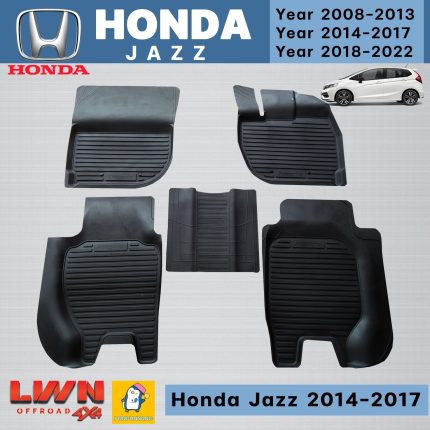 Rubber Car Floor Mat for Honda Jazz 2014-2017 Complete Set