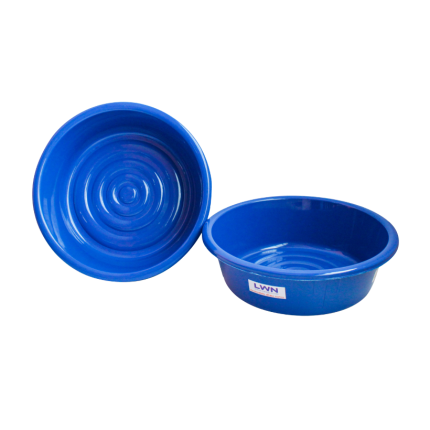 Blue Round Solid Plastic Wash Basin [156A/157A/158A]