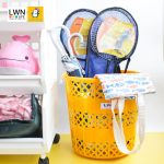 ตะกร้า ตะกร้าผ้ามีหูจับ ทรงกลม แบรนด์ LWN (รุ่น 168A) - Image 6