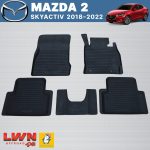 马自达 2 创驰蓝天（MAZDA 2 Skyactiv 2018-2022）专车定制橡胶脚垫