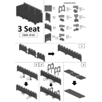 โซฟาหวายเทียม 3ที่นั้ง เก้าอี้หวายเทียม รวมเบาะนั้ง วางกลางแจ้งได้ - Image 6